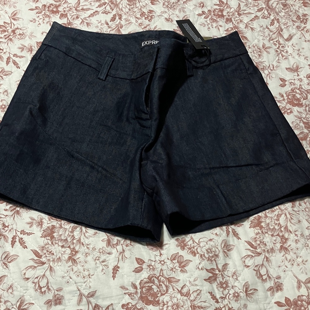 Express Women's Dark Denim Jean Shorts